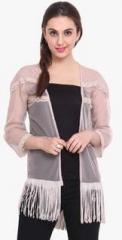 Rena Love Pink Solid Shrug women