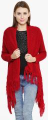 Renka Red Solid Shrug women