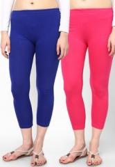 Rham Pack Of 2 Fuchsia & Royal Blue Capri women