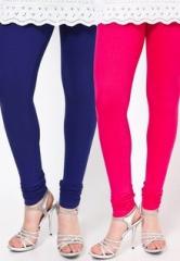 Rham Pack Of 2 Fuschia & Royal Blue Leggings women