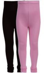 Rham Pack Of 2 Pink & Coffee Leggings girls