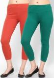 Rham Pack Of 2 Rust & Green Capri Women