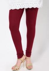 Rham Solid Maroon Leggings women