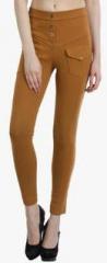 Rider Republic Tan Solid Jeggings women