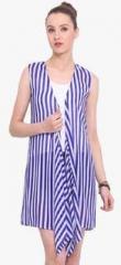 Ridress Blue Striped Shrug women