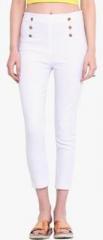 Ridress White Solid Legging women