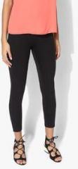 Riot Jeans Black Solid Leggings women