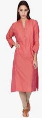 Ritu Kumar Peach Solid Kurta men