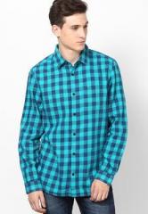 River Island Teal Casual Shirt men