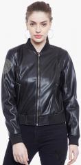 Roadies Women Black Pu Jacket women