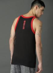 Roadster Black Solid Innerwear Vest RDST RB PK1 005A men