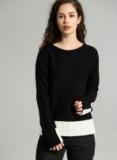 Roadster Black Solid Pullover Women