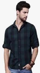 Roadster Blue Regular Fit Casual Shirt men