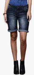 Roadster Blue Washed Shorts women