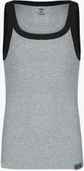 Roadster Grey Melange Solid Racer Back Innerwear Vest Rdst Rb Pk1 003D men