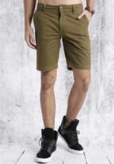 Roadster Khaki Solid Shorts men