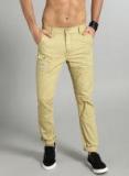 Roadster Men Beige Slim Fit Solid Chinos