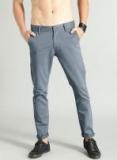 Roadster Men Blue Regular Fit Solid Chinos