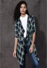 Roadster Multicoloured Checked Shrug women