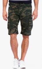 Rookies Khaki Printed Shorts men