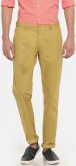 Ruggers Khaki Regular Fit Printed Regular Trousers men