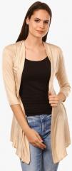 Saadgi Beige Solid Shrug women