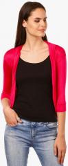 Saadgi Fuchsia Solid Shrug women