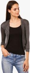 Saadgi Grey Solid Shrug women