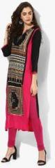 Sabhyata Black Printed Kurta women