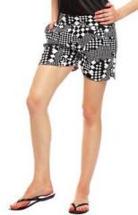 Sakhi Sang Black Printed Shorts women