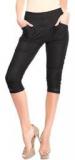 Sakhi Sang Black Solid Capri Women