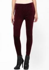 Sakhi Sang Maroon Embroidered Legging women