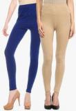 Sakhi Sang Pack Of 2 Multicoloured Solid Leggings Women