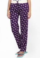 Sakhi Sang Purple Printed Pyjama women