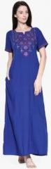 Sand Dune Blue Solid Gown women