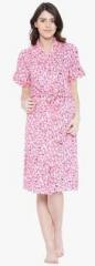 Sand Dune Pink Printed Bathrobe women