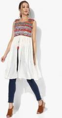 Sangria Off White Embroidered Kurta women