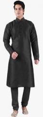 Sanwara Black Solid Kurta Pyjama men