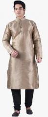 Sanwara Brown Solid Kurta men