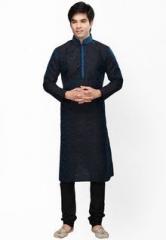 Sanwara Solid Blue Kurta Pyjama men