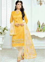 Saree Mall Yellow Printed Dress Material women