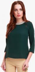 Sassafras Green Embellished Blouse women