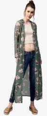 Sassafras Green Printed Shrug women