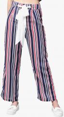 Sassafras Multicoloured Striped Coloured Pants women