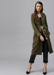 Sassafras Olive Solid Shrug women