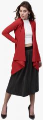 Sassafras Red Solid Shrug women