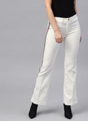 Sassafras White Solid Chinos women