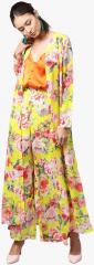 Sassafras Yellow Printed Shrugs women