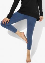 Satva Hatha Crop Blue Capris women