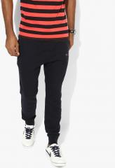 Scotch & Soda Black Straight Fit Track Pant men